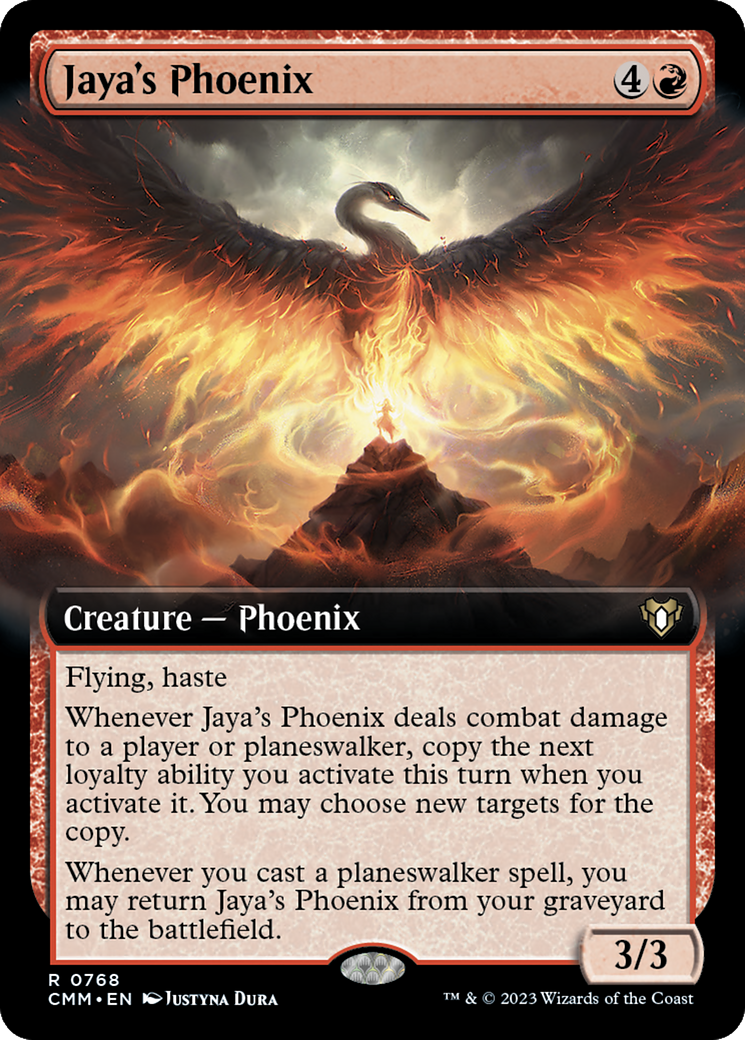 Image of Jaya's Phoenix (Extended Art) (CMM-768) - Commander Masters: (Extended Art)
