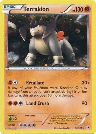 Image of Terrakion 073/101  - Holofoil Blister Exclusives - Promo