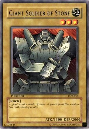 Image of Giant Soldier of Stone (LOB-068) - The Legend of Blue Eyes White Dragon 1st Edition