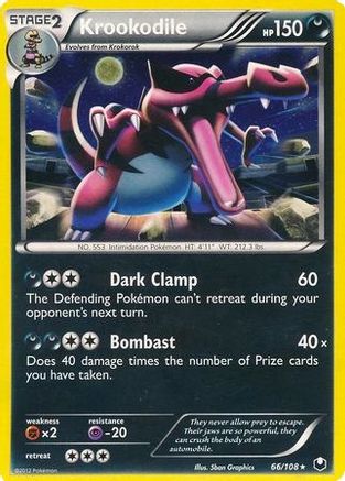 Image of Krookodile 066/108  - Holofoil Blister Exclusives - Promo