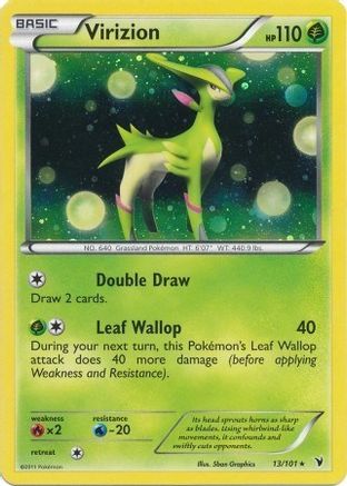 Image of Virizion 013/101  - Holofoil Blister Exclusives - Promo
