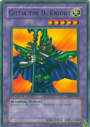 Image of Giltia the D. Knight (MRD-094) - Metal Raiders 1st Edition