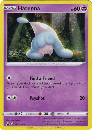Image of Hatenna SWSH040  - Holofoil SWSH Sword & Shield Promo Cards - Promo