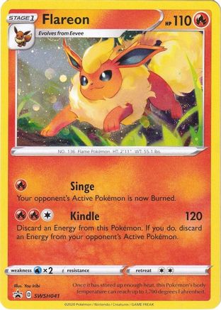 Image of Flareon SWSH041  - Holofoil SWSH Sword & Shield Promo Cards - Promo