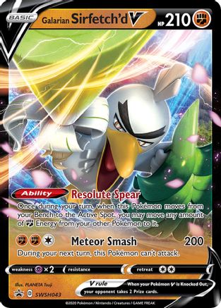Image of Galarian Sirfetch'd V SWSH043  - Holofoil SWSH Sword & Shield Promo Cards - Promo