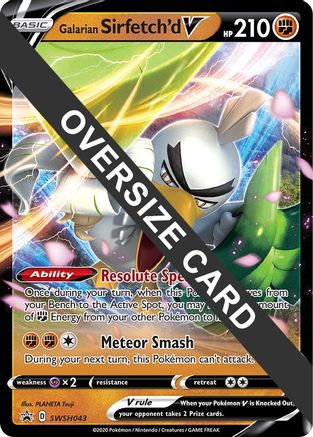 Image of Galarian Sirfetch'd V SWSH043  - Holofoil Jumbo Cards - Promo