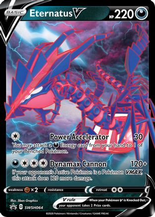 Image of Eternatus V SWSH064  - Holofoil SWSH Sword & Shield Promo Cards - Promo