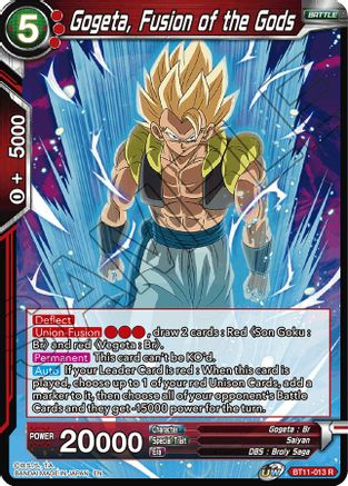 Image of Gogeta, Fusion of the Gods (BT11-013) - Vermilion Bloodline