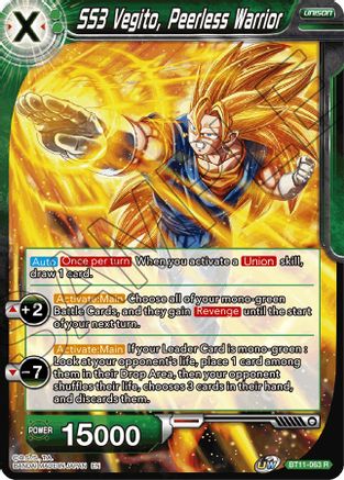 Image of SS3 Vegito, Peerless Warrior (BT11-063) - Vermilion Bloodline Foil
