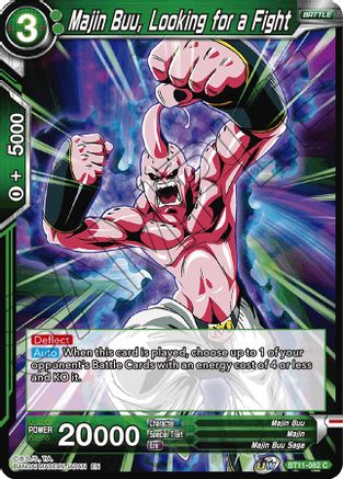 Image of Majin Buu, Looking for a Fight (BT11-082) - Vermilion Bloodline Foil