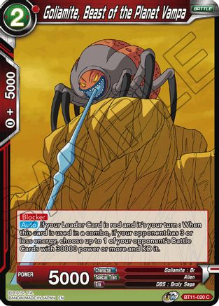 Image of Goliamite, Beast of the Planet Vampa (BT11-020) - Vermilion Bloodline Foil