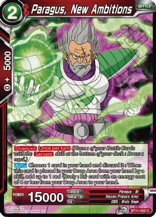 Image of Paragus, New Ambitions (BT11-022) - Vermilion Bloodline