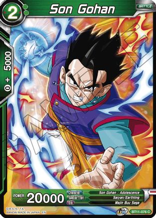 Image of Son Gohan (Green) (BT11-076) - Vermilion Bloodline