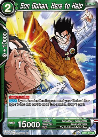 Image of Son Gohan, Here to Help (BT11-077) - Vermilion Bloodline
