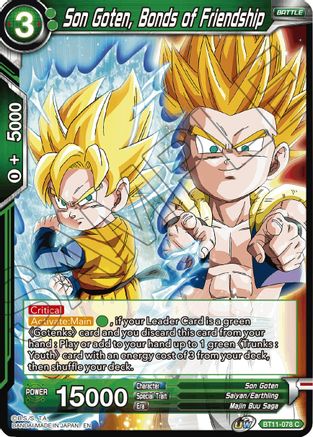 Image of Son Goten, Bonds of Friendship (BT11-078) - Vermilion Bloodline