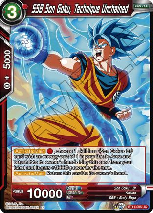 Image of SSB Son Goku, Technique Unchained (BT11-006) - Vermilion Bloodline