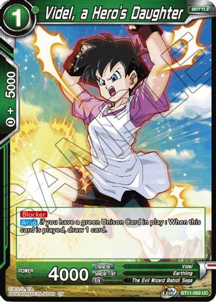 Image of Videl, a Hero's Daughter (BT11-069) - Vermilion Bloodline Foil