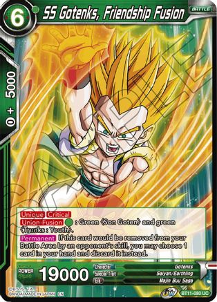 Image of SS Gotenks, Friendship Fusion (BT11-080) - Vermilion Bloodline Foil