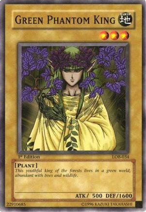 Image of Green Phantom King (LOB-034) - The Legend of Blue Eyes White Dragon 1st Edition