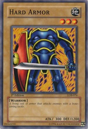 Image of Hard Armor (LOB-074) - The Legend of Blue Eyes White Dragon 1st Edition