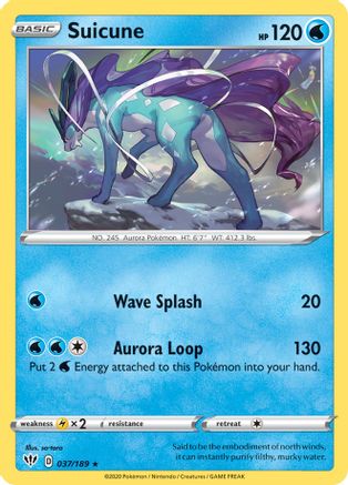 Image of Suicune 037/189  Deck Exclusives - Rare
