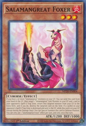 Image of Salamangreat Foxer (MP20-EN004) - 2020 Tin of Lost Memories 1st Edition