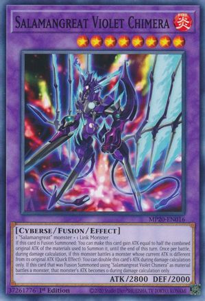 Image of Salamangreat Violet Chimera (MP20-EN016) - 2020 Tin of Lost Memories 1st Edition