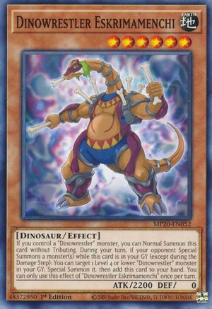 Image of Dinowrestler Eskrimamenchi (MP20-EN052) - 2020 Tin of Lost Memories 1st Edition