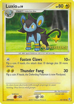 Image of Luxio 052/130  Nintendo Promos - Promo