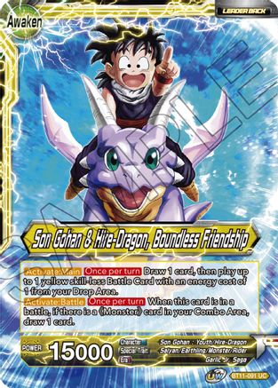 Image of Son Gohan // Son Gohan & Hire-Dragon, Boundless Friendship (BT11-091) - Vermilion Bloodline Foil