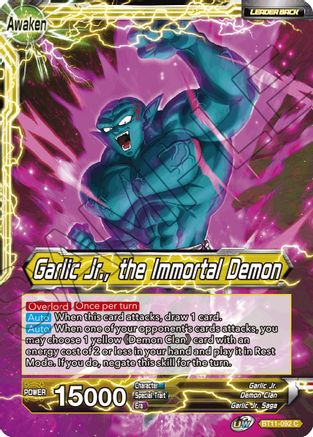 Image of Garlic Jr. // Garlic Jr., the Immortal Demon (BT11-092) - Vermilion Bloodline Foil