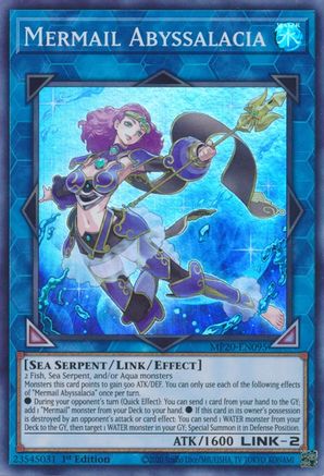 Image of Mermail Abyssalacia (MP20-EN095) - 2020 Tin of Lost Memories 1st Edition