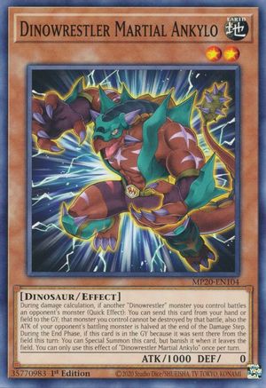 Image of Dinowrestler Martial Ankylo (MP20-EN104) - 2020 Tin of Lost Memories 1st Edition