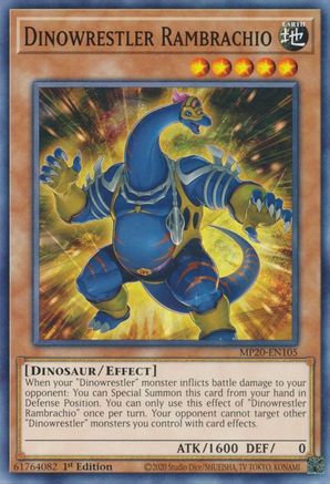 Image of Dinowrestler Rambrachio (MP20-EN105) - 2020 Tin of Lost Memories 1st Edition