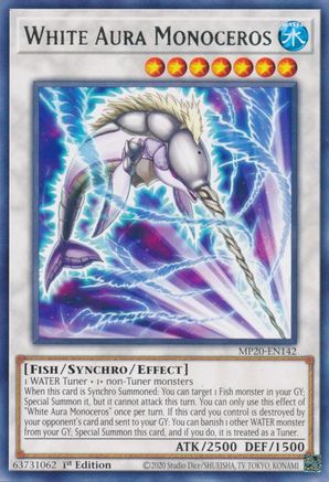 Image of White Aura Monoceros (MP20-EN142) - 2020 Tin of Lost Memories 1st Edition