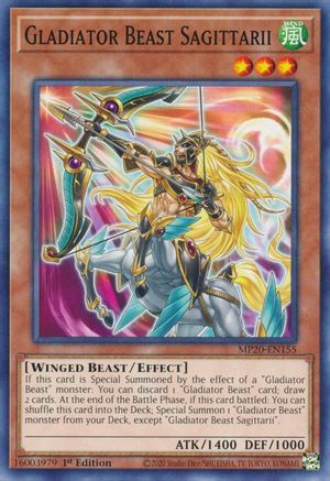 Image of Gladiator Beast Sagittarii (MP20-EN155) - 2020 Tin of Lost Memories 1st Edition