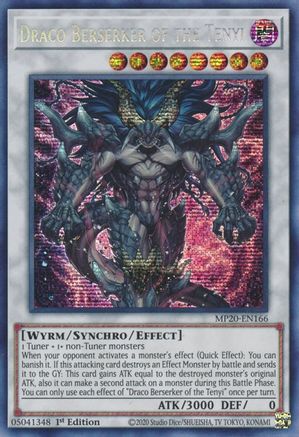 Image of Draco Berserker of the Tenyi (MP20-EN166) - 2020 Tin of Lost Memories 1st Edition