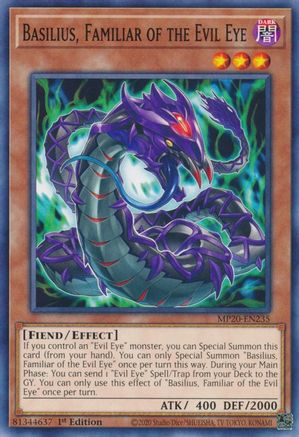 Image of Basilius, Familiar of the Evil Eye (MP20-EN235) - 2020 Tin of Lost Memories 1st Edition
