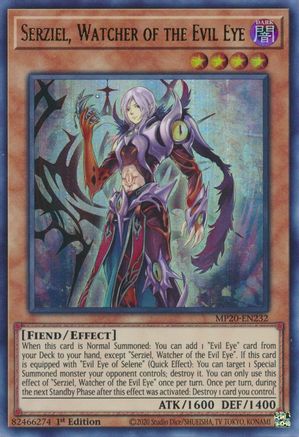 Image of Serziel, Watcher of the Evil Eye (MP20-EN232) - 2020 Tin of Lost Memories 1st Edition