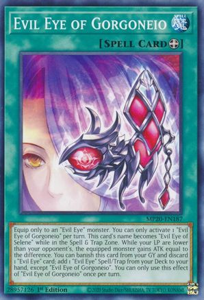 Image of Evil Eye of Gorgoneio (MP20-EN187) - 2020 Tin of Lost Memories 1st Edition