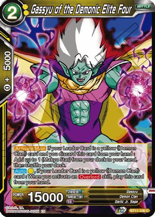 Image of Gassyu of the Demonic Elite Four (BT11-106) - Vermilion Bloodline Foil