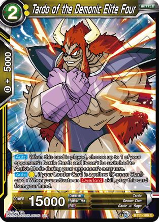 Image of Tardo of the Demonic Elite Four (BT11-108) - Vermilion Bloodline