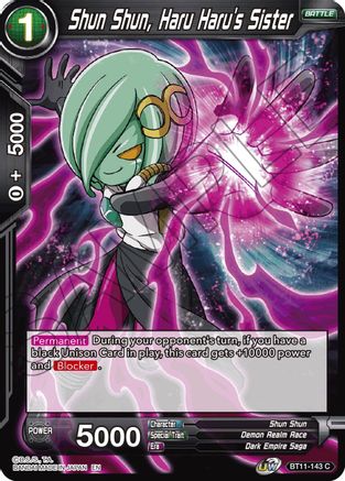 Image of Shun Shun, Haru Haru's Sister (BT11-143) - Vermilion Bloodline Foil