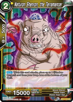 Image of Naturon Shenron, the Terramancer (BT11-114) - Vermilion Bloodline Foil