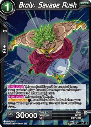 Image of Broly, Savage Rush (BT11-147) - Vermilion Bloodline Foil