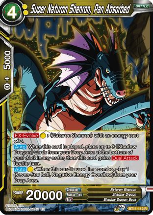 Image of Super Naturon Shenron, Pan Absorbed (BT11-113) - Vermilion Bloodline Foil