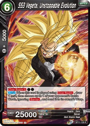 Image of SS3 Vegeta, Unstoppable Evolution (BT11-129) - Vermilion Bloodline