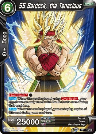 Image of SS Bardock, the Tenacious (BT11-132) - Vermilion Bloodline Foil
