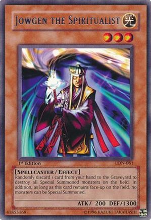 Image of Jowgen the Spiritualist (LON-061) - Labyrinth of Nightmare 1st Edition