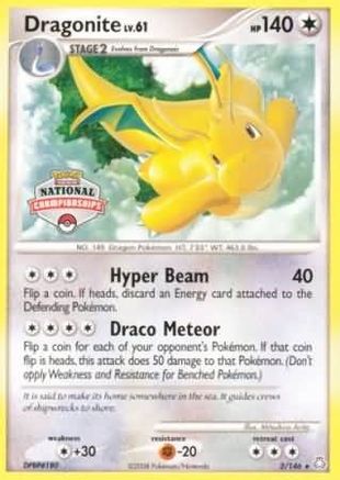 Image of Dragonite 002/146  League & Championship Cards - Promo